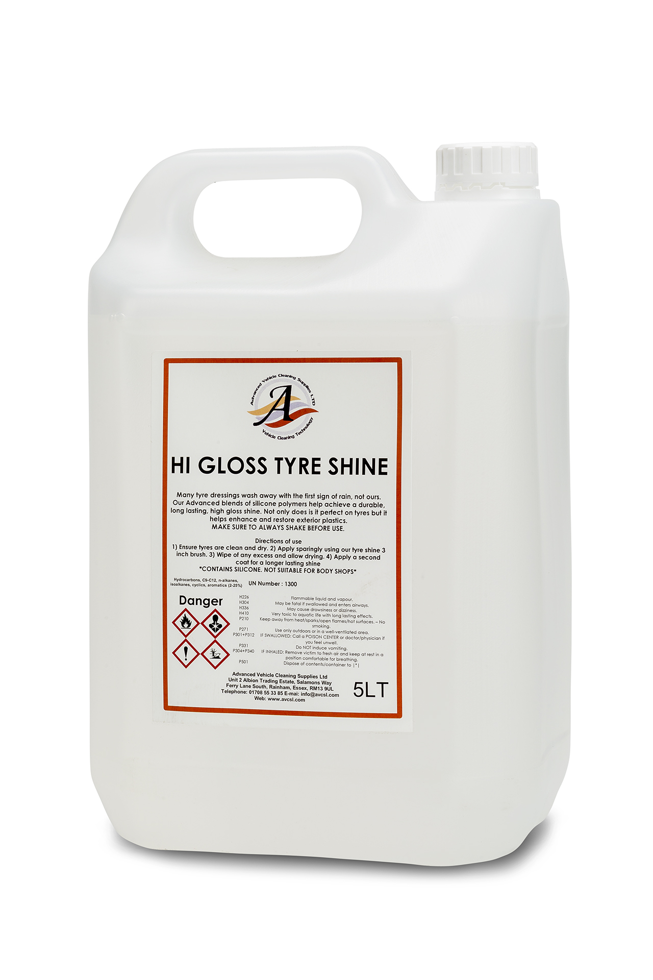 image of Hi Gloss Tyre Shine 5LT